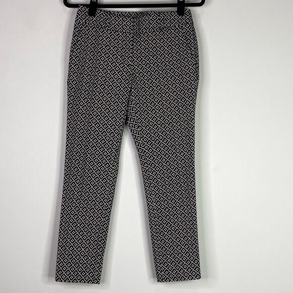 LOFTJulie Skinny Tiled Geometric Print Pant Women's Size 2 Petite - Picture 10 of 10